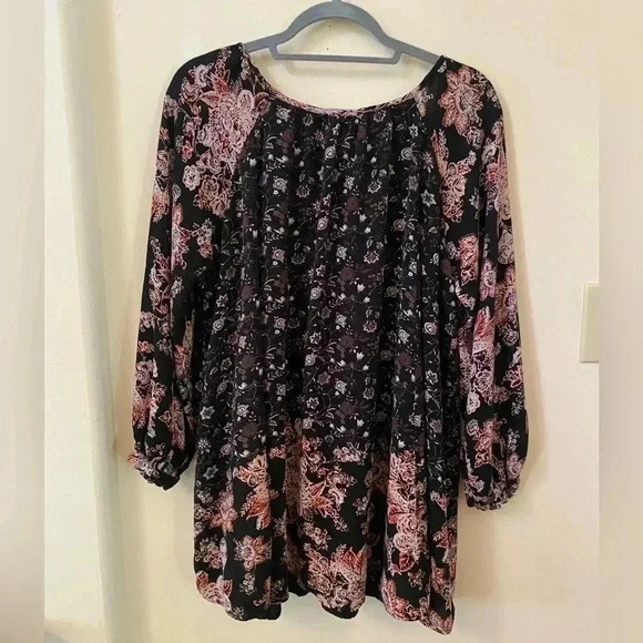 FREE PEOPLE LUCKY LOOSEY TUNIC LONG SLEEVE TOP DRESS SIZE M - Picture 3 of 5